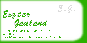 eszter gauland business card